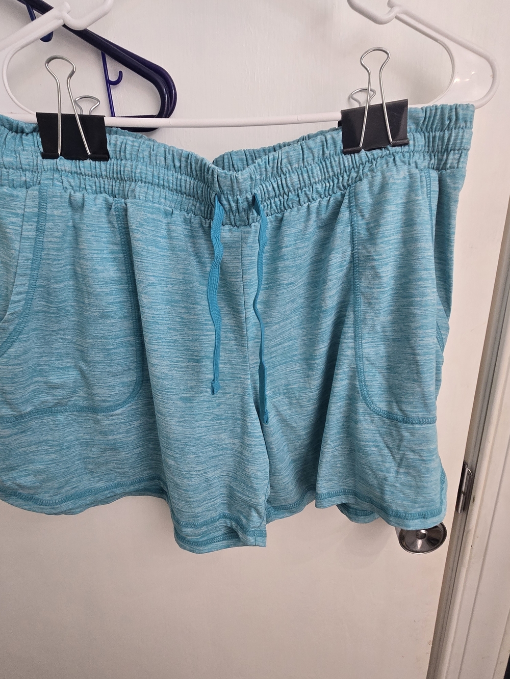 St. John's Bay Turquoise Blue Drawstring Lounge Shorts